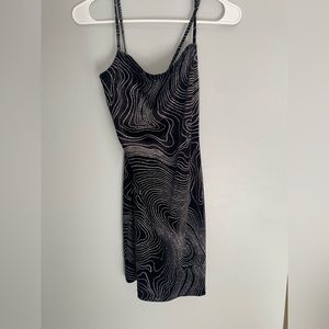 Sparkly velvet mini dress